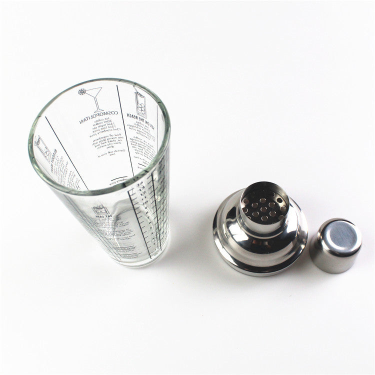 Glass Measuring Cocktail Shaker