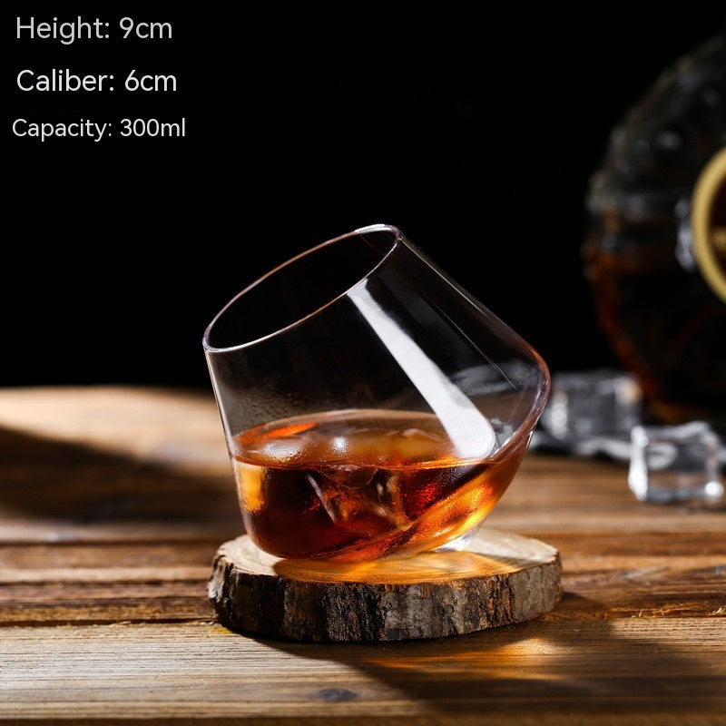 Tilted Whiskey Sifter Glass