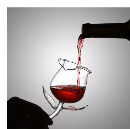 Rose Shaped Wine Glass