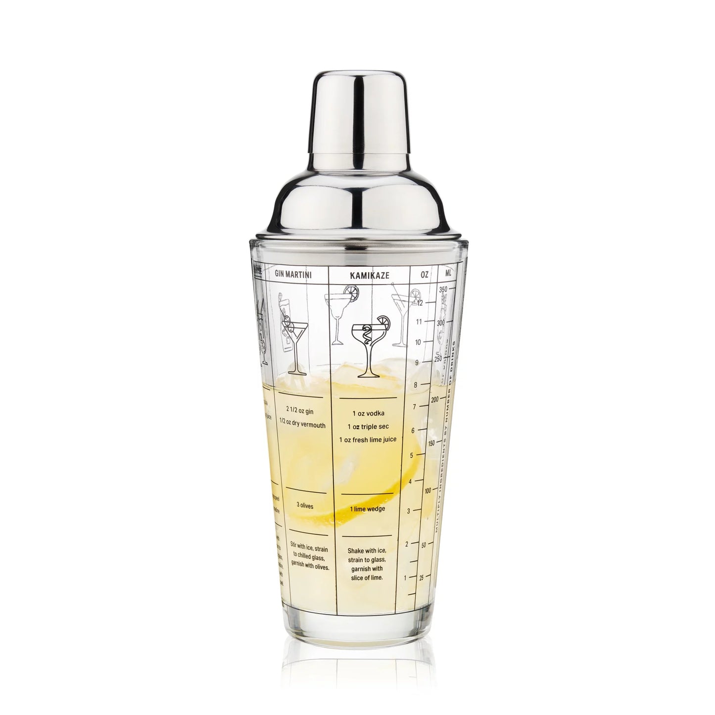 Glass Measuring Cocktail Shaker