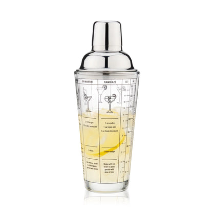 Glass Measuring Cocktail Shaker